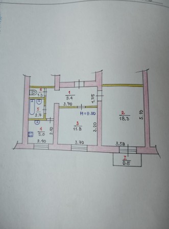 Квартира, 2 кімнати , Суха Балка - фото 1