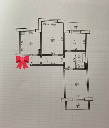 ЄВІДНОВЛЕННЯ Продаж трикімнатної на початку Харківській - фото 1