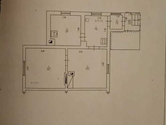 Продаж 3-х кімнатної   Центр Індивідуальне опалення  №12241 Полтава
