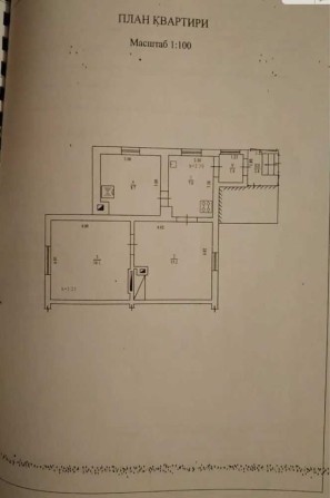 Продаж 3-х кімнатної   Центр Індивідуальне опалення  №12241 - фото 1