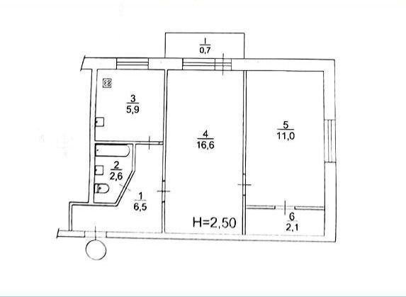 Двокімнатна квартира (173кв.) - фото 1