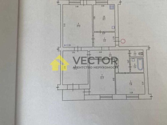 Продаж Чешки з роздільними кімнатами в Цегляному будинку Полтава