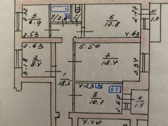 Пʼяти кімнатна квартира на першому поверсі Тернополь
