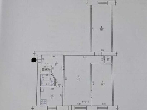 3к квартира| 56м²| Поділ| 2 поверх| цегла| під ремонт Полтава