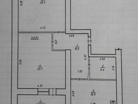 Дуже велика 2х кімнатна на проспекті Свободи