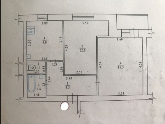 2-х кімнатну квартиру Ул. Станиславского (Пругла) 8, на Огнівці,сады-3 Полтава