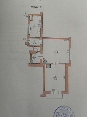 2-ох кімнатна квартира(старий фонд) - фото 1