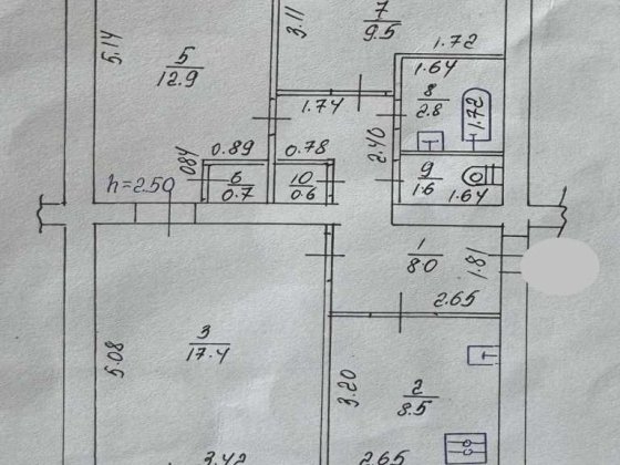 Продам 3к квартиру на Подолі. Чешка №10901 Полтава