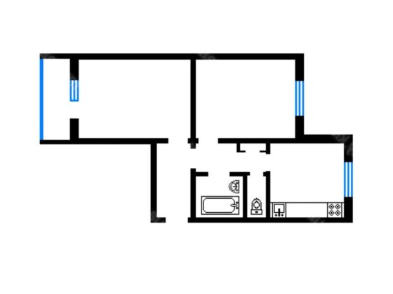 Двокімнатна квартира по вул. Хорольська 8/4 Киев