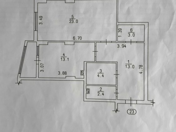 1-к кімнатна квартира на Митниці Черкассы