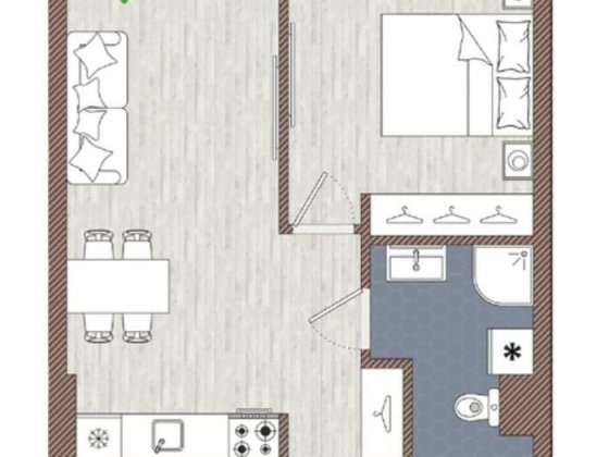 2-к, Сергея Мартына ул., 4, без ремонта Ужгород