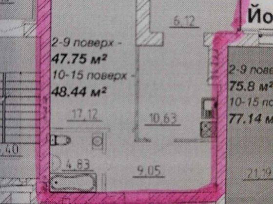 Продам 1 кімнатну квартиру в новобудові Черкассы