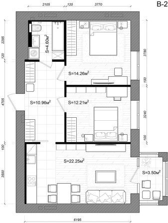 Продам 2-комн, ЖК Аржанова - фото 1