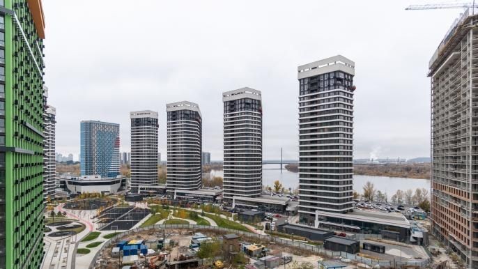 Продам видову на Дніпро 3к квартиру 96м2, ЖК Грейт ( Great ), 6 буд. - фото 1