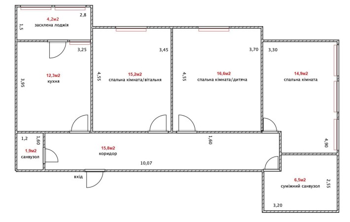 БЕЗ %; ЖК Теремки, Заболотного 15Г, 3к квартира - фото 1