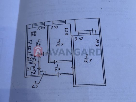 Продам 2-комн. квартиру на Донецком шоссе, 123 Днепр