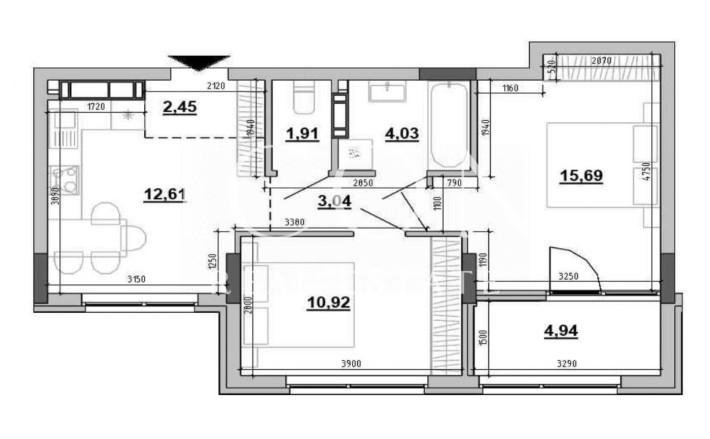 БЕЗ % Продаж 2к квартири / Жк Sister,  Клеманська - фото 1