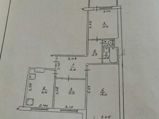 Продаж гарної 3кімн. квартири тихий Центр Черкаси