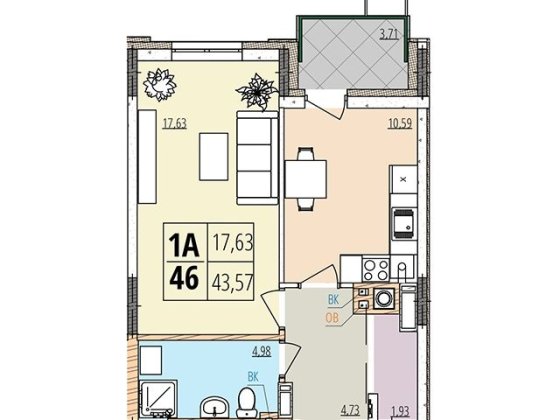 Продам однокімнатну квартиру в новобудові Винница