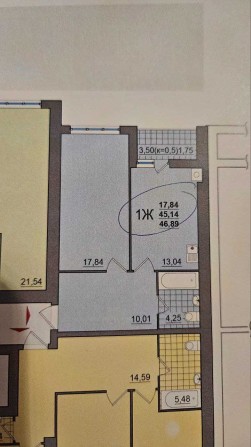 1-кімнатна квартира у ЖК Олександрівский Переуступка - фото 1