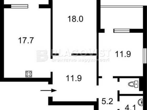 ЖК The Lakes 2кім. з ремонтом по Ясинуватському пров. 11 Деміївка Київ