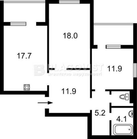 ЖК The Lakes 2кім. з ремонтом по Ясинуватському пров. 11 Деміївка - фото 1
