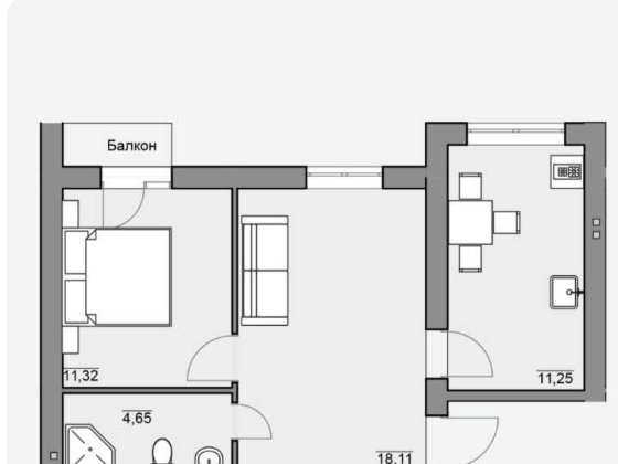 (8) Продам 2-кімнатну квартиру в ЖК Баварія 2761 Винница