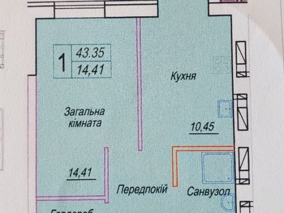 1 кімнатна квартира Смарт Сіті 3 Житомир