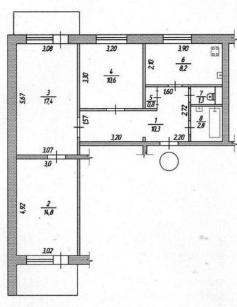 Продам 3-к.квартиру в Александровском р-не, ул. Школьная 25 - фото 1