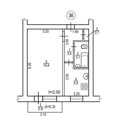 Продам 1к Низ ул. Рабочая - фото 1