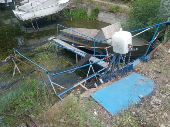 Место на лодочной станции. Дніпро