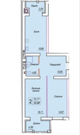 Продаж двокімнатної новобудови в ЖК Смарт СІТІ. - фото 1