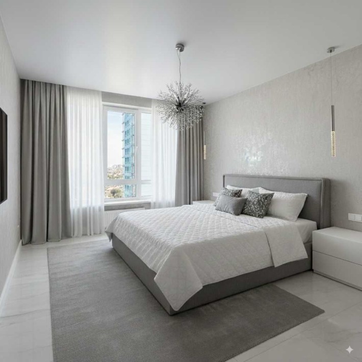 ‼️Видовая квартира с ремонтом‼️кухня студия+спальня | ЖК Омега Таирово - фото 1