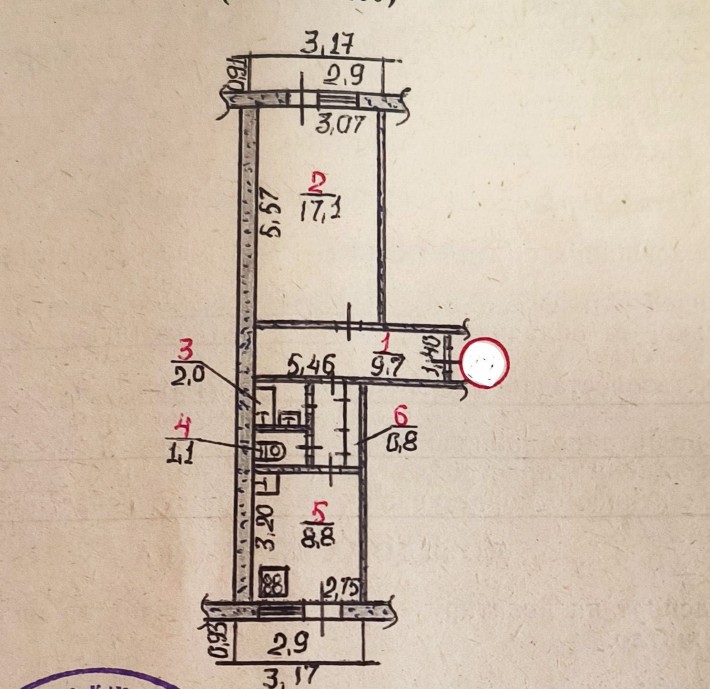 Продається  однокімнатна квартира під ремонт. - фото 1