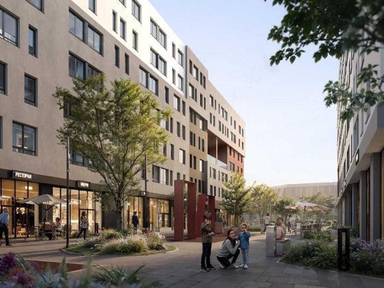 1-к апартаменти 44 м² у Big Ben Простора спальня велика кухня-вітальня Львів