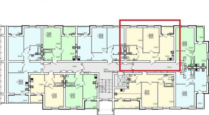 ЛУЧШЕЕ ПРЕДЛОЖЕНИЕ! ЖК Сказка Продам 2 комн. квартиру 63м2 AB - фото 1