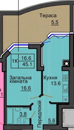 Продаж 1 кімнатної квартири з терасою в ЖК "Софія Резиденс" - фото 1