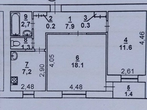 Срочно! Продам просторную 2х комнатную квартиру Николаев