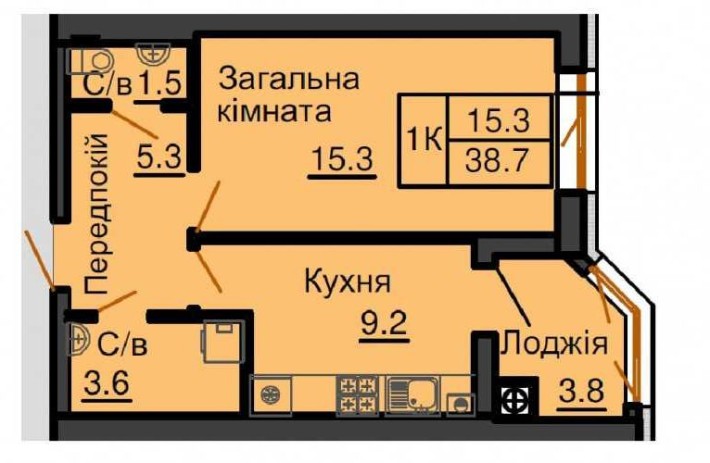 ‼️ Продам 1к квартиру Софія Резиденс Резиденція ‼️ Є РОЗСТРОЧКА - фото 1