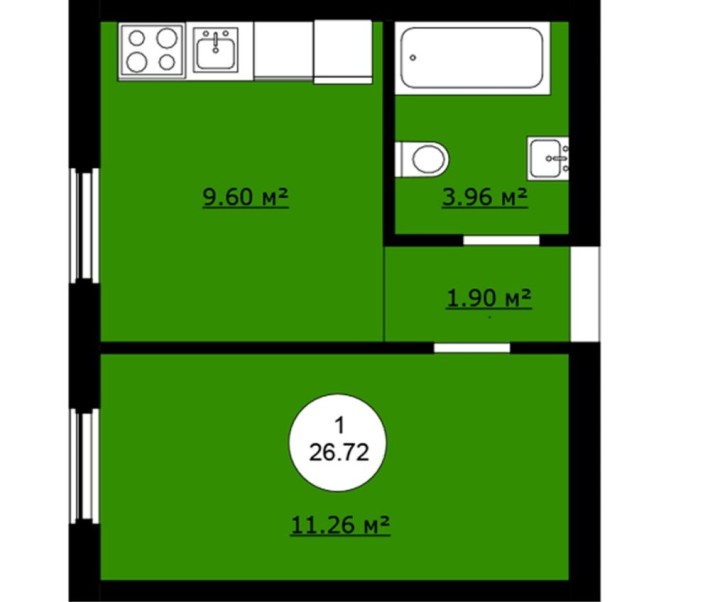 Квартира‼️Документи!Газ!Софіївська Борщагівка! - фото 1