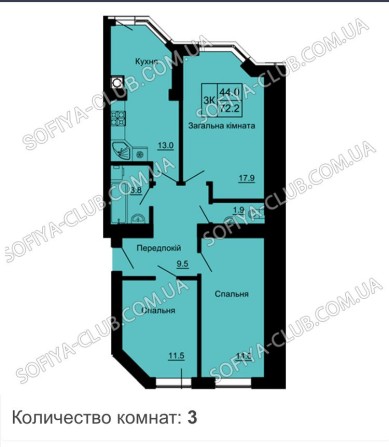 3кімн в розстрочку Мінімальне оформлення Будинок побудовано - фото 1