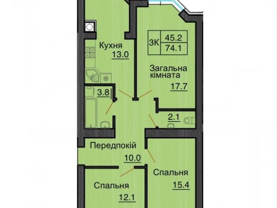 єОселя без комісії продаж трикімнатної квартири в ЖК Софія Резиденс Софіївська Борщагівка