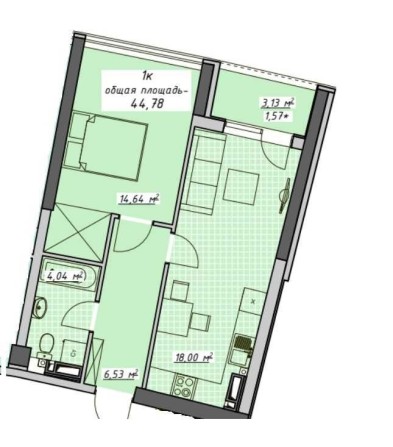 Квартира в ЖК Атмосфера, Аркадія. Кухня 18м із виходом на лоджію. Море - фото 1