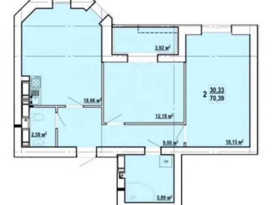 Продажа 2к квартиры | ЖК Сокольники | 69м2 | Профессорская 16 Харьков