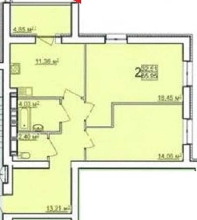 ЖК ПОБЕДЫ  2-комн квартира 66м2 в Новострое с документами MV - фото 1