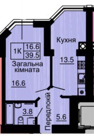 Продам квартиру однокімнатну в готовому будинку з ключами та документа - фото 1