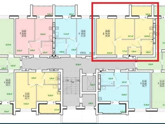 Продам 2-комн квартиру 57м2 в Новострое ЖК ПОБЕДЫ 2 MV Харьков