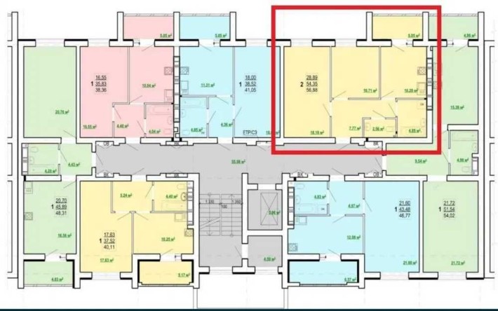 Продам 2-комн квартиру 57м2 в Новострое ЖК ПОБЕДЫ 2 MV - фото 1