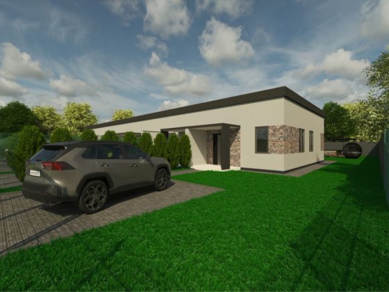 Одноповерховий таунхаус з оздобленням. Гостомель