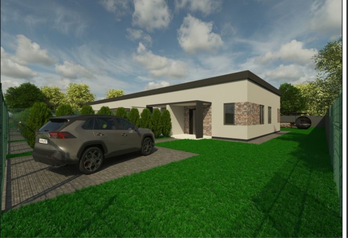 Одноповерховий таунхаус з оздобленням. - фото 1